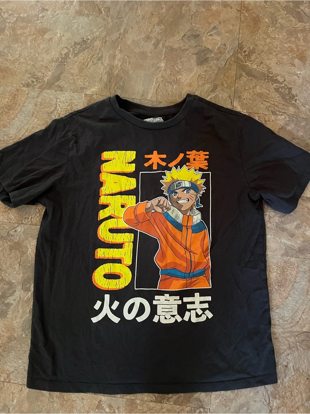 MAD Engine Black and White Naruto Logo Tee